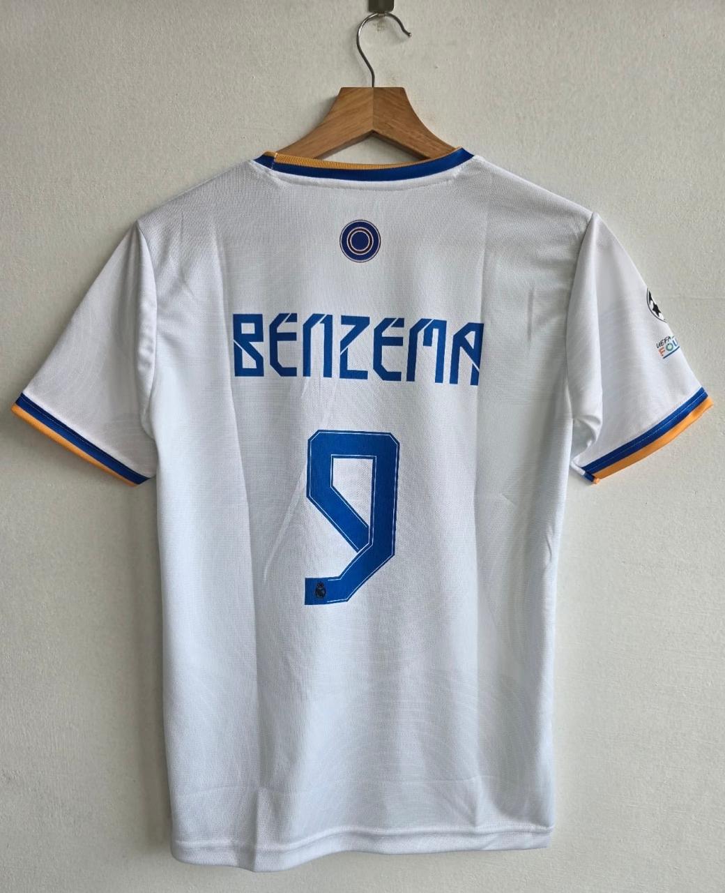 REAL MADRID 2022 FINAL PARIS EMBROIDERY HOME JERSEY BENZEMA