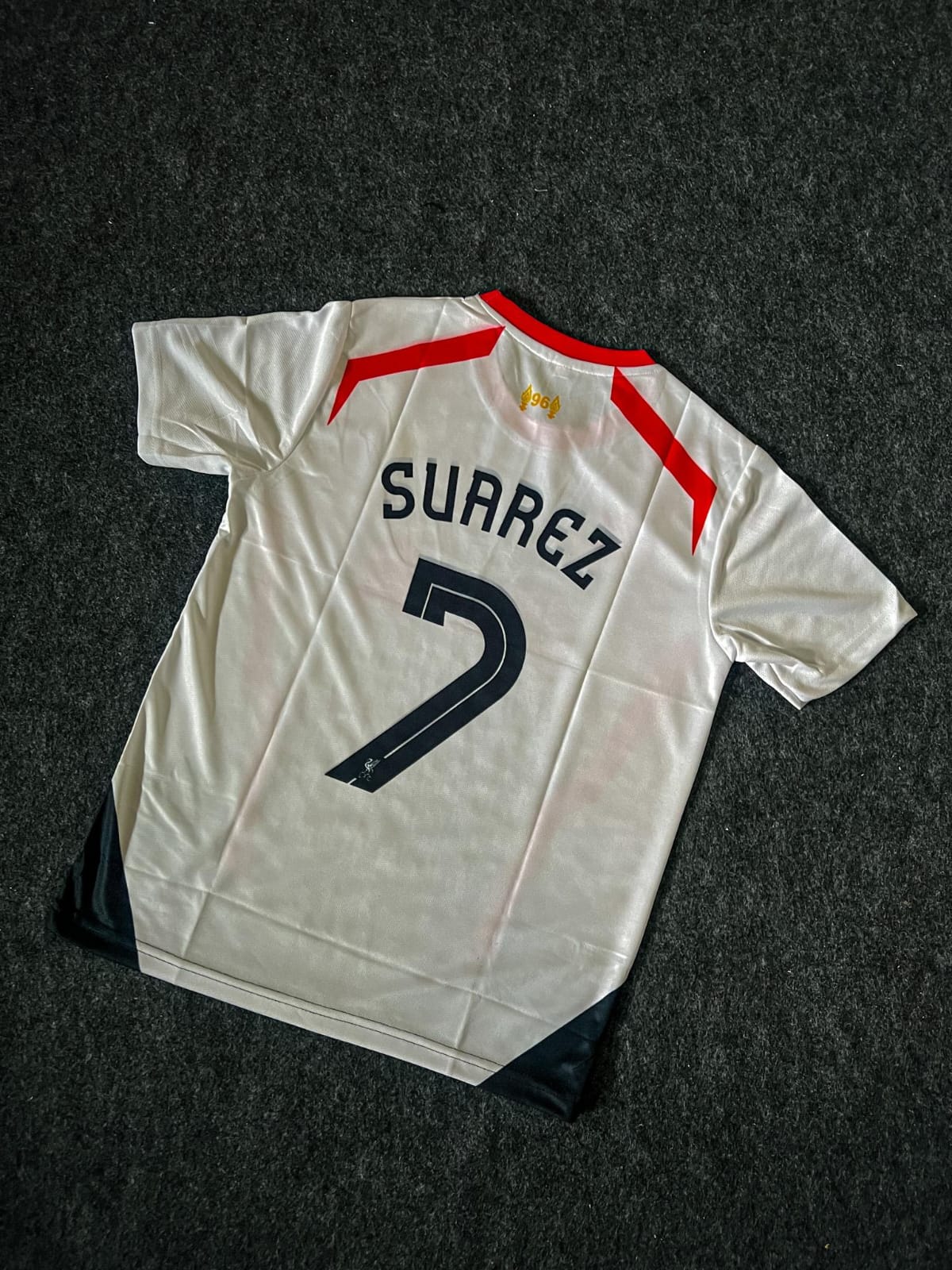 LIVERPOOL 2013 - 2014 AWAY JERSEY SUAREZ
