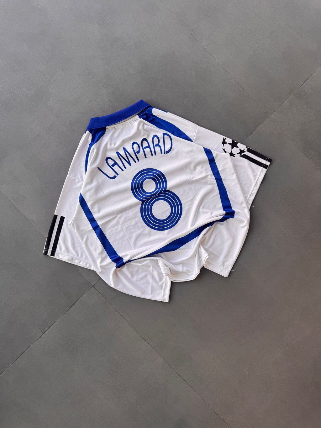 CHELSEA 2007 - 2008 FIVE COLLAR FIVE SLEEVE THRID JERSEY LAMPARD