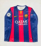 FC BARCELONA 2014 - 2015 FULL SLEEVE EMBROIDERY HOME JERSEY NEYMAR