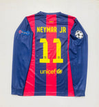 FC BARCELONA 2014 - 2015 FULL SLEEVE EMBROIDERY HOME JERSEY NEYMAR