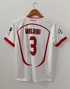 AC MILAN 2006 - 2007 AWAY JERSEY EMBROIDERY MALDINI