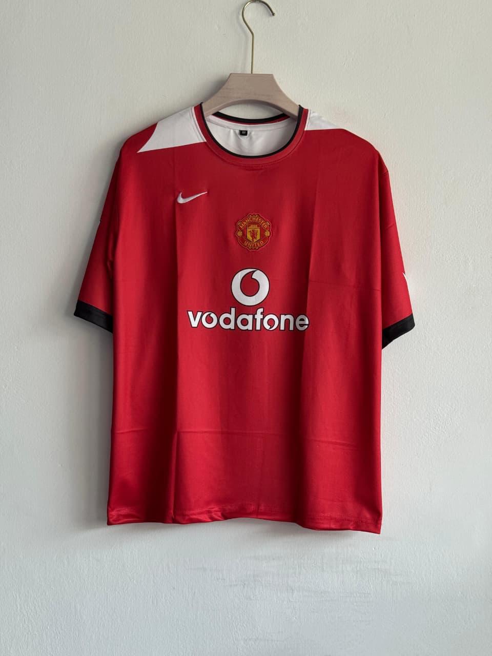 MANCHESTER UNITED 2004 - 2005 FIVE SLEEVE EMBROIDERY RETRO RONALDO