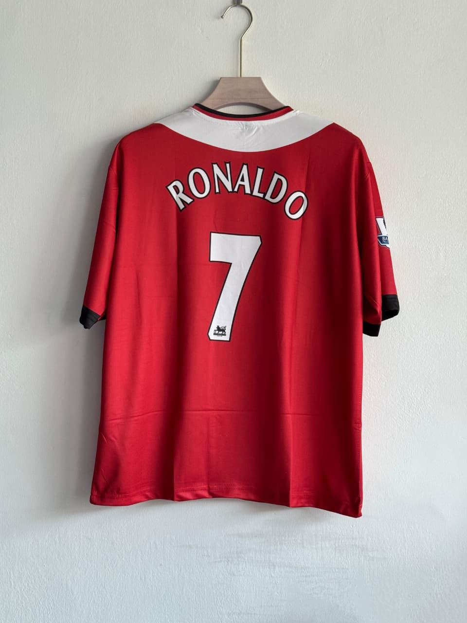 MANCHESTER UNITED 2004 - 2005 FIVE SLEEVE EMBROIDERY RETRO RONALDO