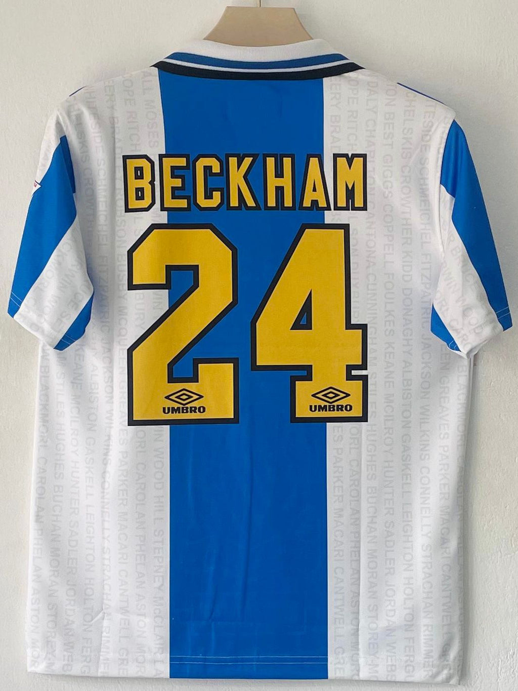 MANCHESTER UNITED 1994 - 1996 COLLAR EMBROIDERY THIRD JERSEY BECKHAM