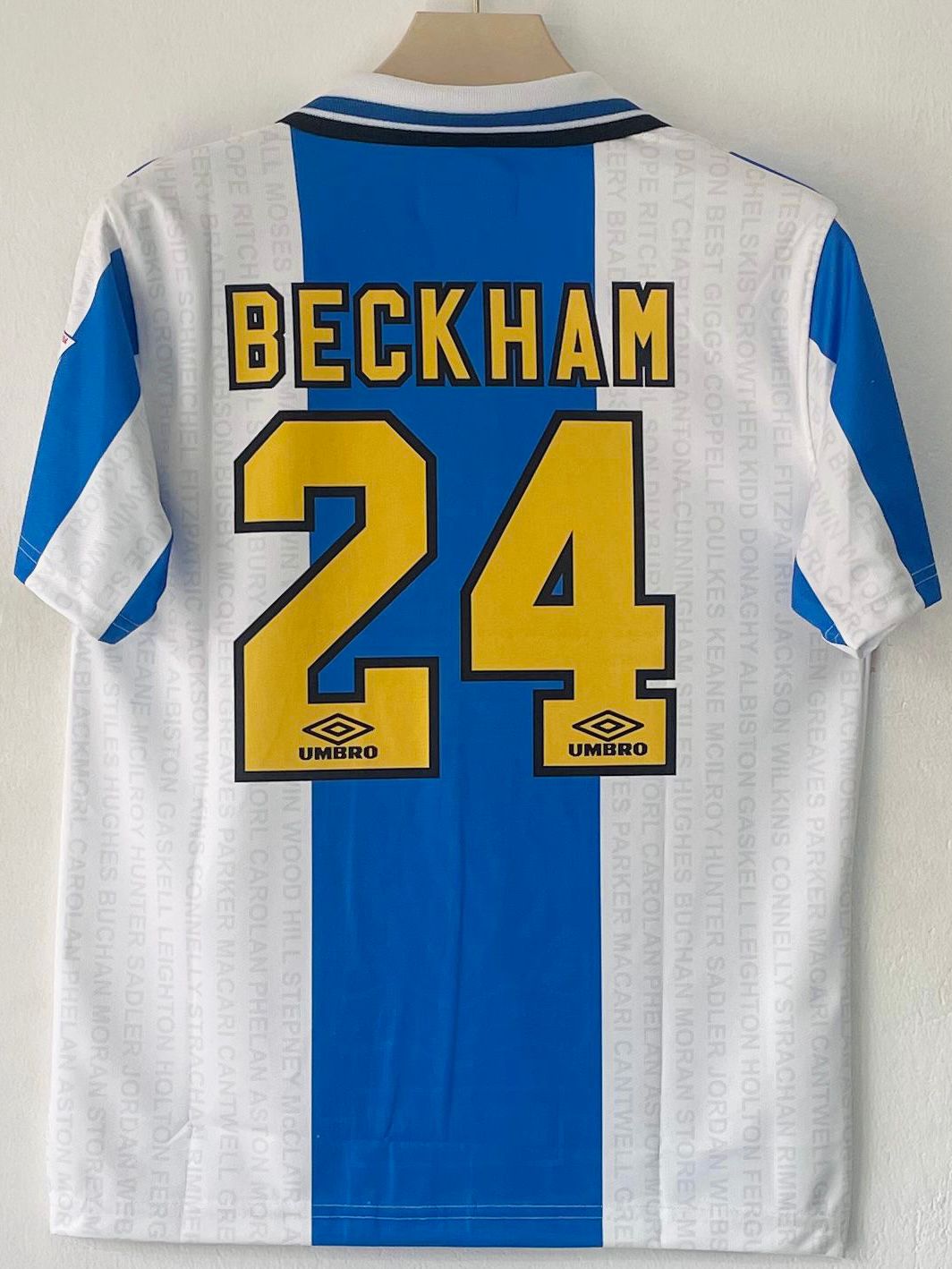 MANCHESTER UNITED 1994 - 1996 COLLAR EMBROIDERY THIRD JERSEY BECKHAM