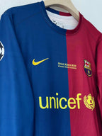 FC BARCELONA 2008 - 2009 FULL SLEEVE EMBROIDERY HOME JERSEY MESSI