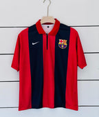 FC BARCELONA 2008 - 2009 COLLAR FIVE SLEEVE RETRO JERSEY