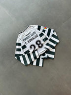 SPORTING CP 2001 - 2003 FULL SLEEVE HOME JERSEY RONALDO PREMIUM SUBLIMATION
