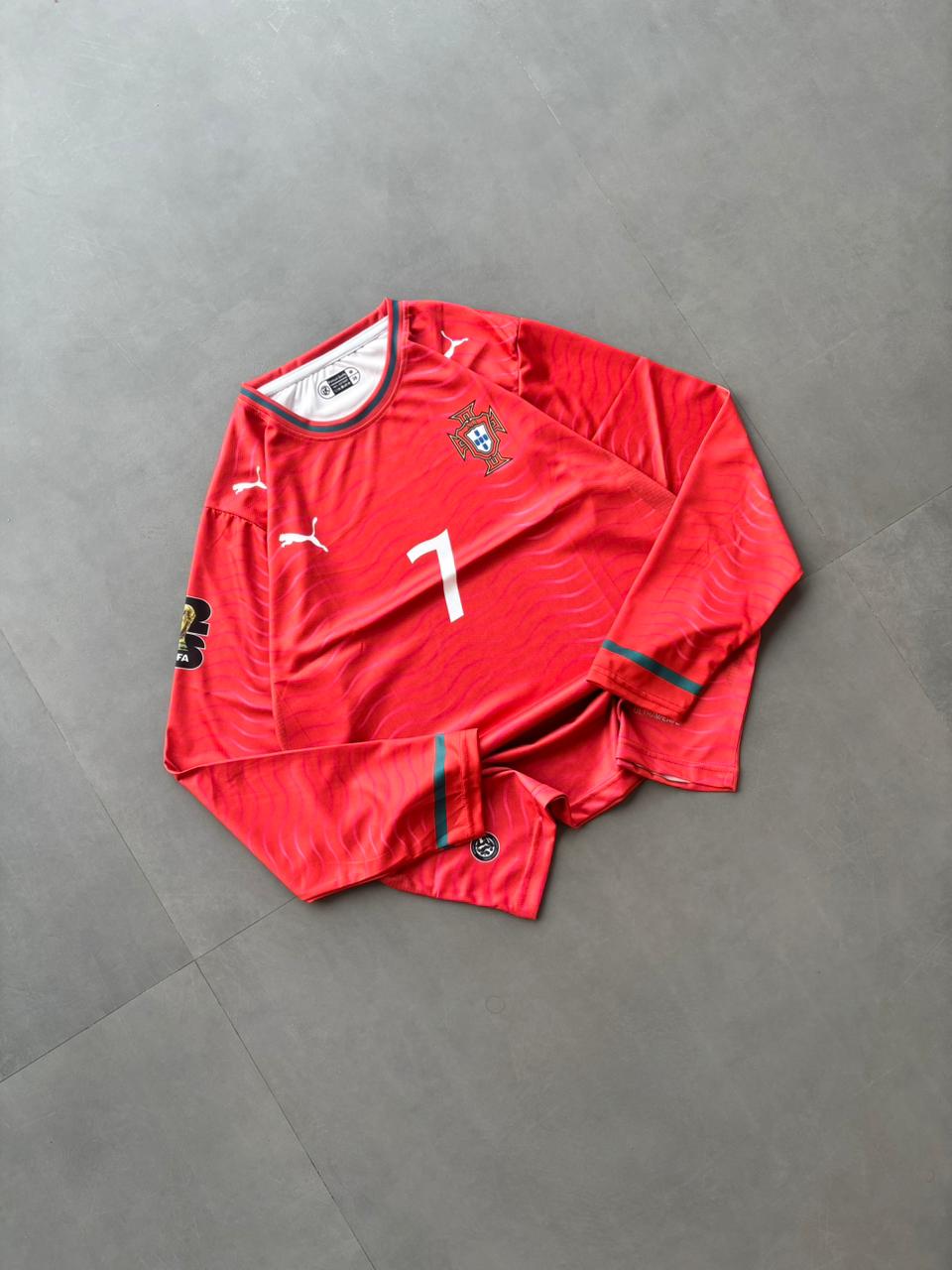PORTUGAL 2025 - 2026 FULL SLEEVE HOME JERSEY RONALDO PREMIUM SUBLIMATION