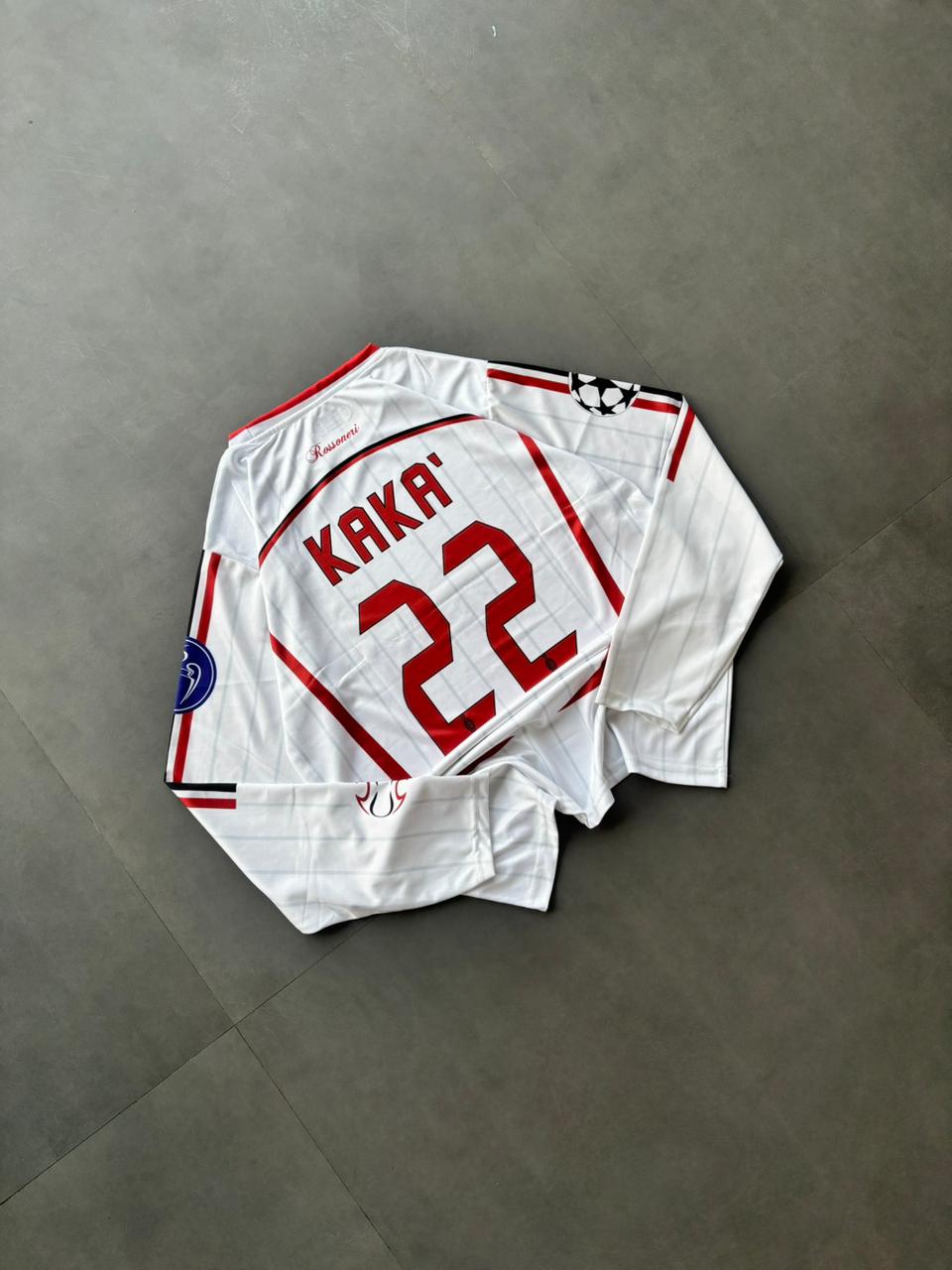 AC MILAN 2006 - 2007 FULL SLEEVE AWAY JERSEY KAKA PREMIUM SUBLIMATION