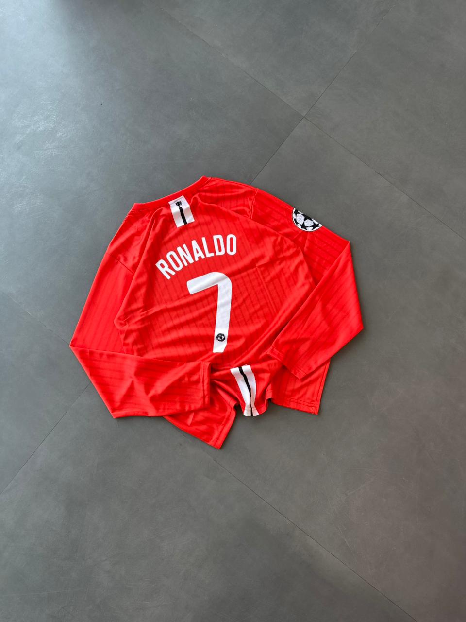 MANCHESTER UNITED 2008 FINAL FULL SLEEVE HOME JERSEY RONALDO PREMIUM SUBLIMATION