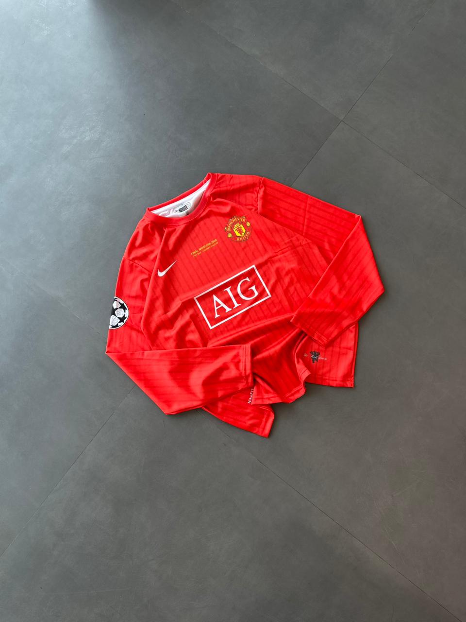 MANCHESTER UNITED 2008 FINAL FULL SLEEVE HOME JERSEY RONALDO PREMIUM SUBLIMATION