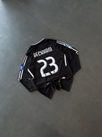 REAL MADRID 2006 - 2007 FULL SLEEVE AWAY JERSEY BECKHAM PREMIUM SUBLIMATION