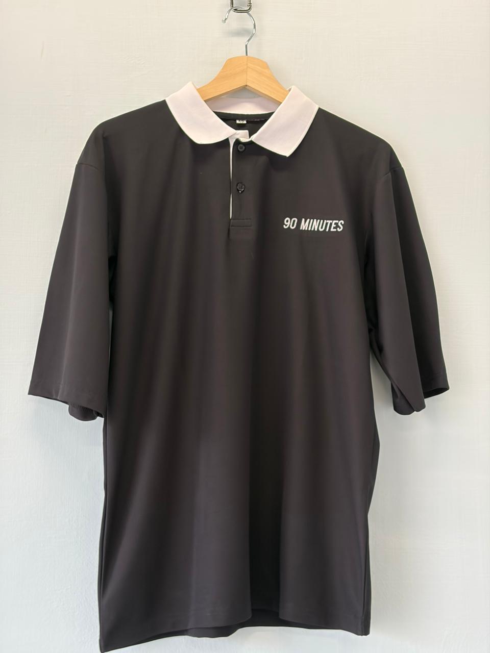 CASUAL STREET WEAR  T SHIRT COLLAR FIVE SLEEVE  EMBROIDERY