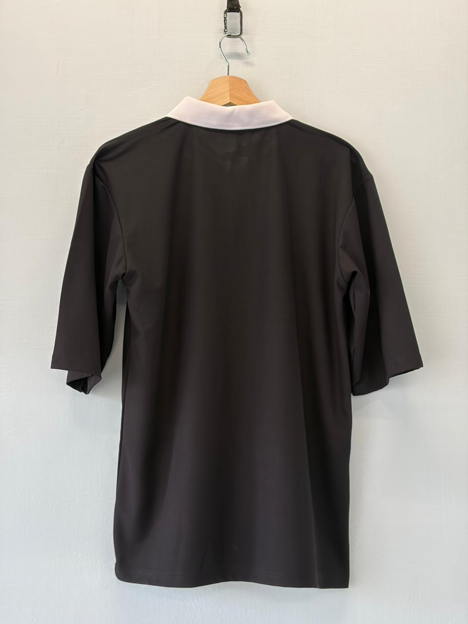 CASUAL STREET WEAR  T SHIRT COLLAR FIVE SLEEVE  EMBROIDERY