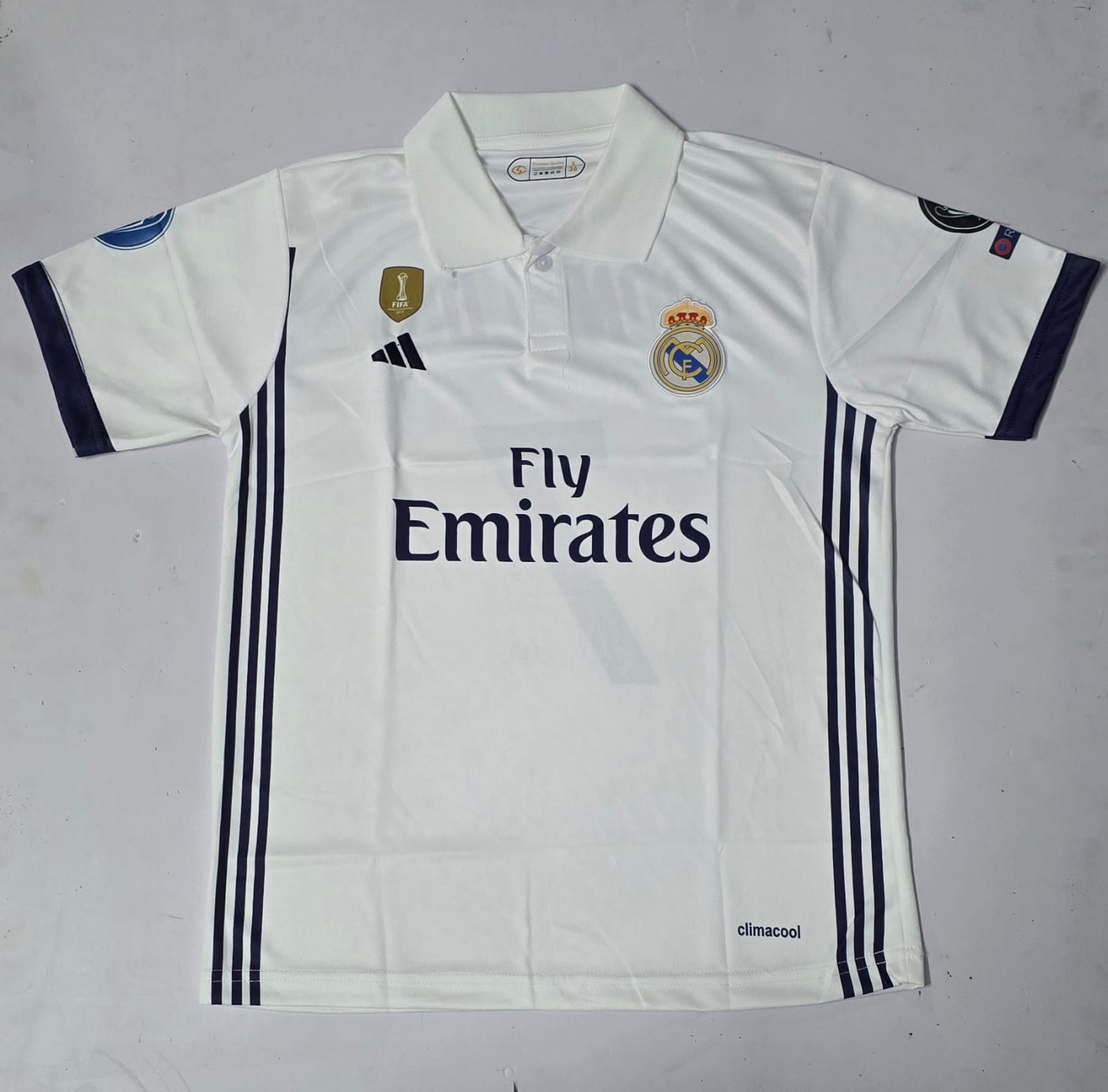 REAL MADRID 2018 - 2019 COLLAR EMBROIDERY HOME JERSEY SERGIO RAMOS