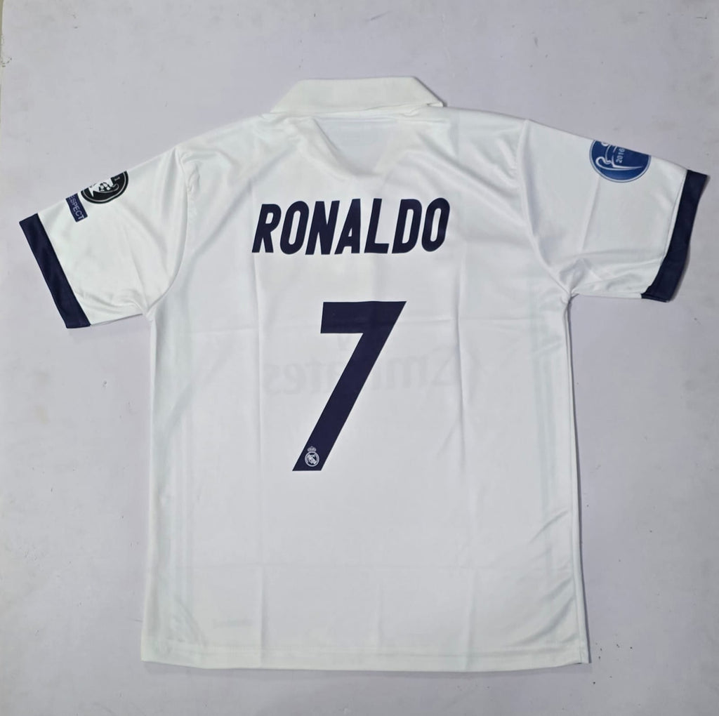 REAL MADRID 2016 - 2017 COLLAR EMBROIDERY HOME JERSEY RONALDO