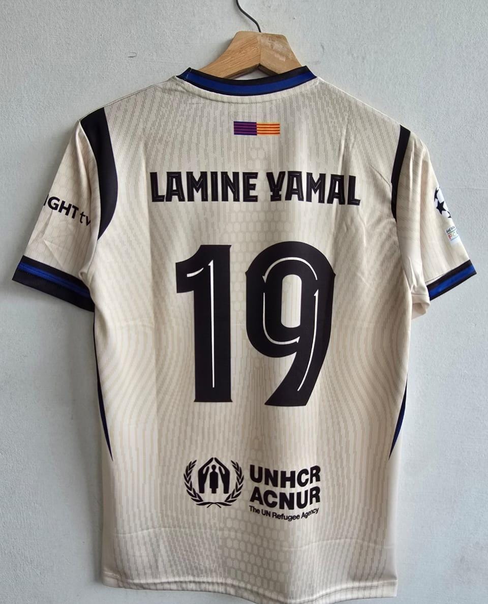 FC BARCELONA 2025 - 2026 AWAY JERSEY EMBROIDERY