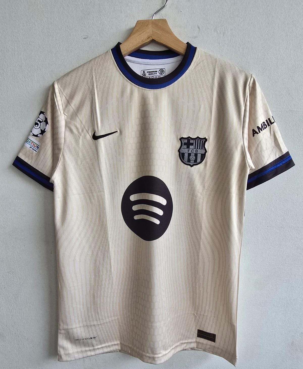 FC BARCELONA 2025 - 2026 AWAY JERSEY EMBROIDERY