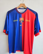 FC BARCELONA 1899 - 1999 FIVE SLEEVE HOME JERSEY PUYOL