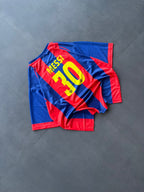 FC BARCELONA 2004 - 2005 HOME JERSEY FIVE SLEEVE EMBROIDERY PREMIUM MESSI