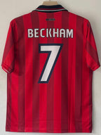 ENGLAND 1997 - 1999 COLLAR EMBROIDERY AWAY JERSEY BECKHAM