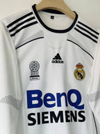 REAL MADRID 2006 - 2007 FULL SLEEVE EMBROIDERY HOME JERSEY BECKHAM