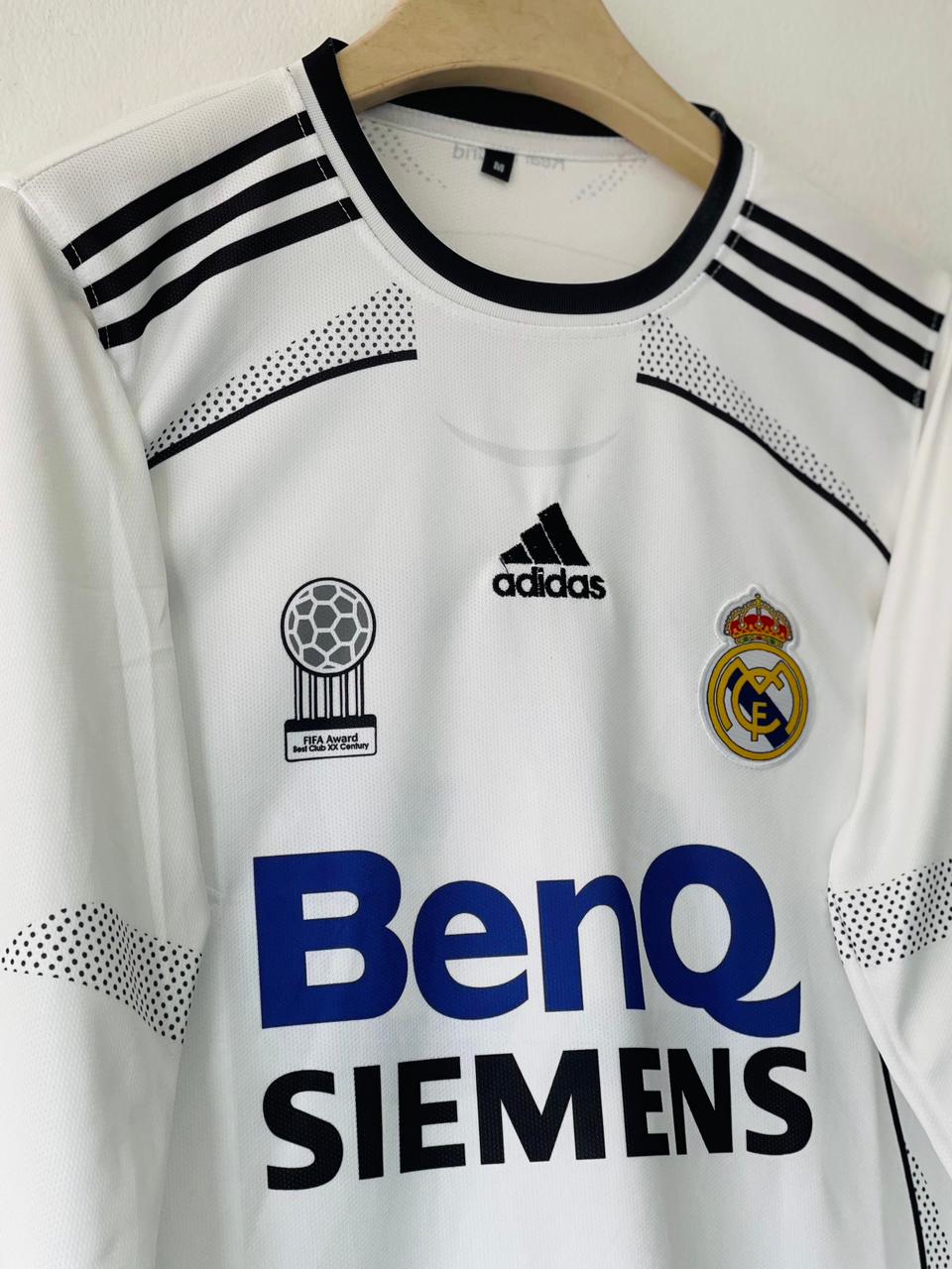 REAL MADRID 2006 - 2007 FULL SLEEVE EMBROIDERY HOME JERSEY BECKHAM