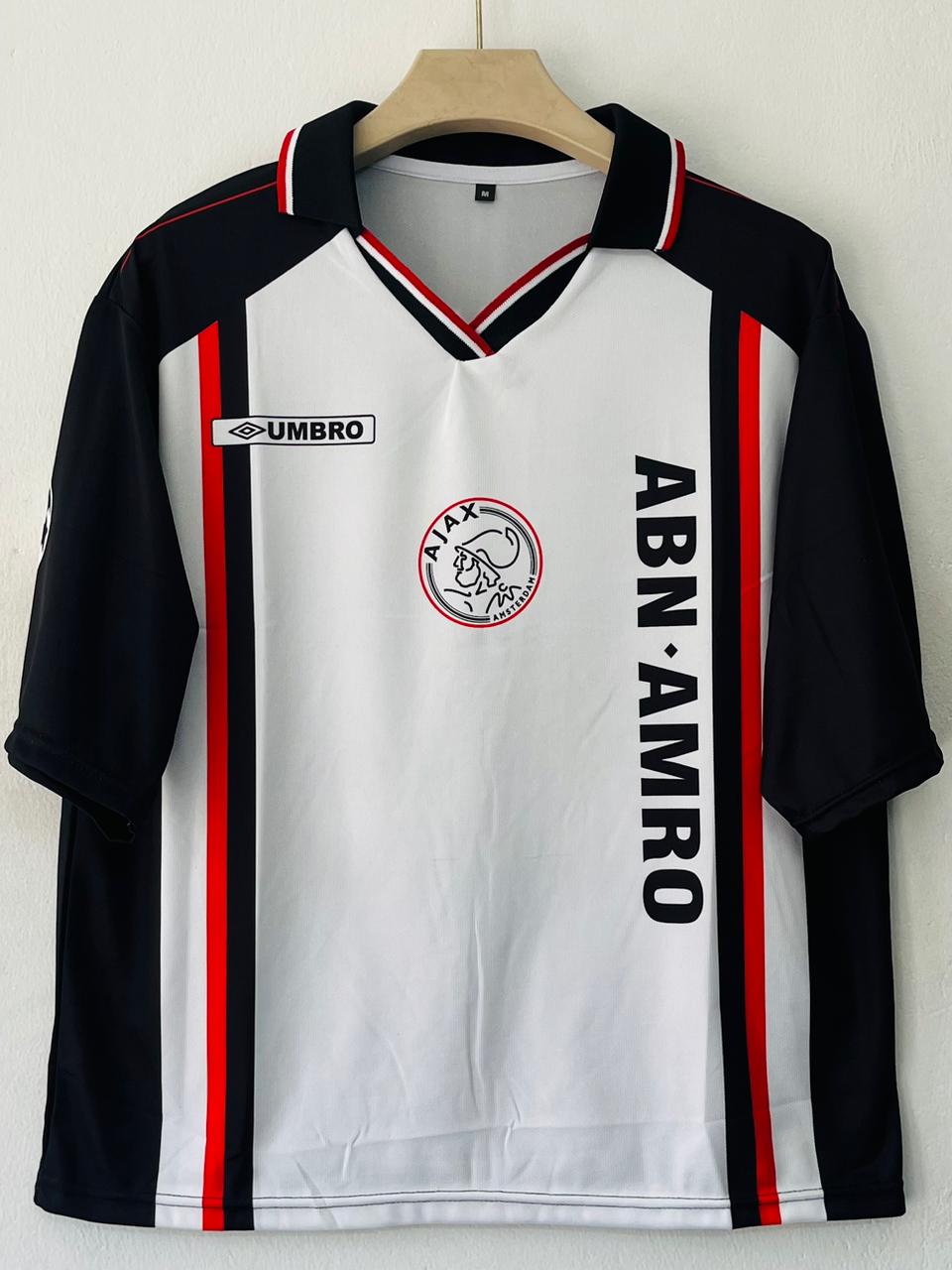 AJAX 1998 - 1999 COLLAR FIVE SLEEVE AWAY JERSEY
