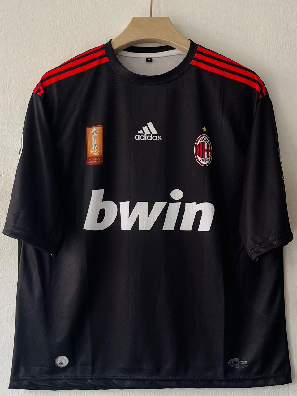 AC MILAN 2008 - 2009 FIVE SLEEVE THIRD JERSEY MALDINI