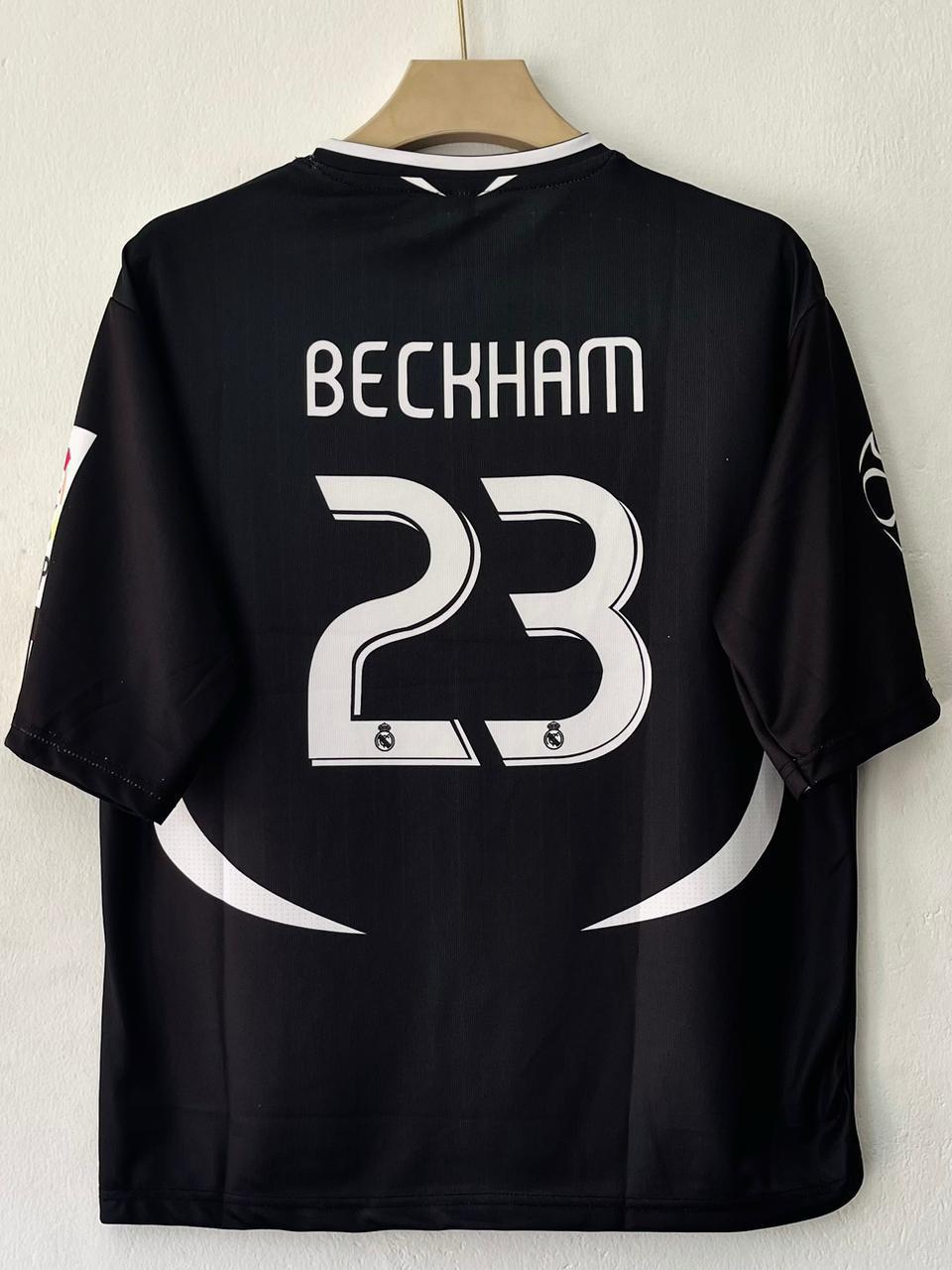 REAL MADRID 2006 - 2007 FIVE SLEEVE AWAY JERSEY BECKHAM