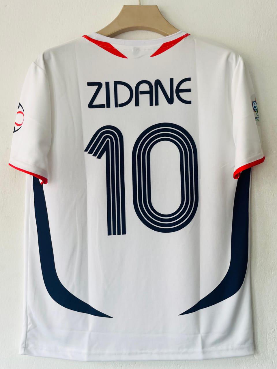 FRANCE 2006 WORLD CUP AWAY JERSEY ZIDANE
