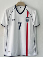 ENGLAND  2001 - 2003 HOME JERSEY BECKHAM