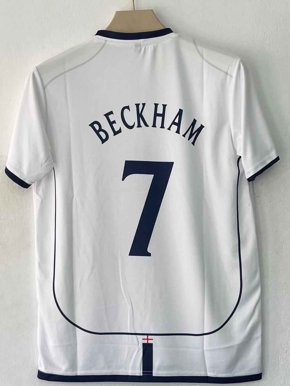 ENGLAND  2001 - 2003 HOME JERSEY BECKHAM