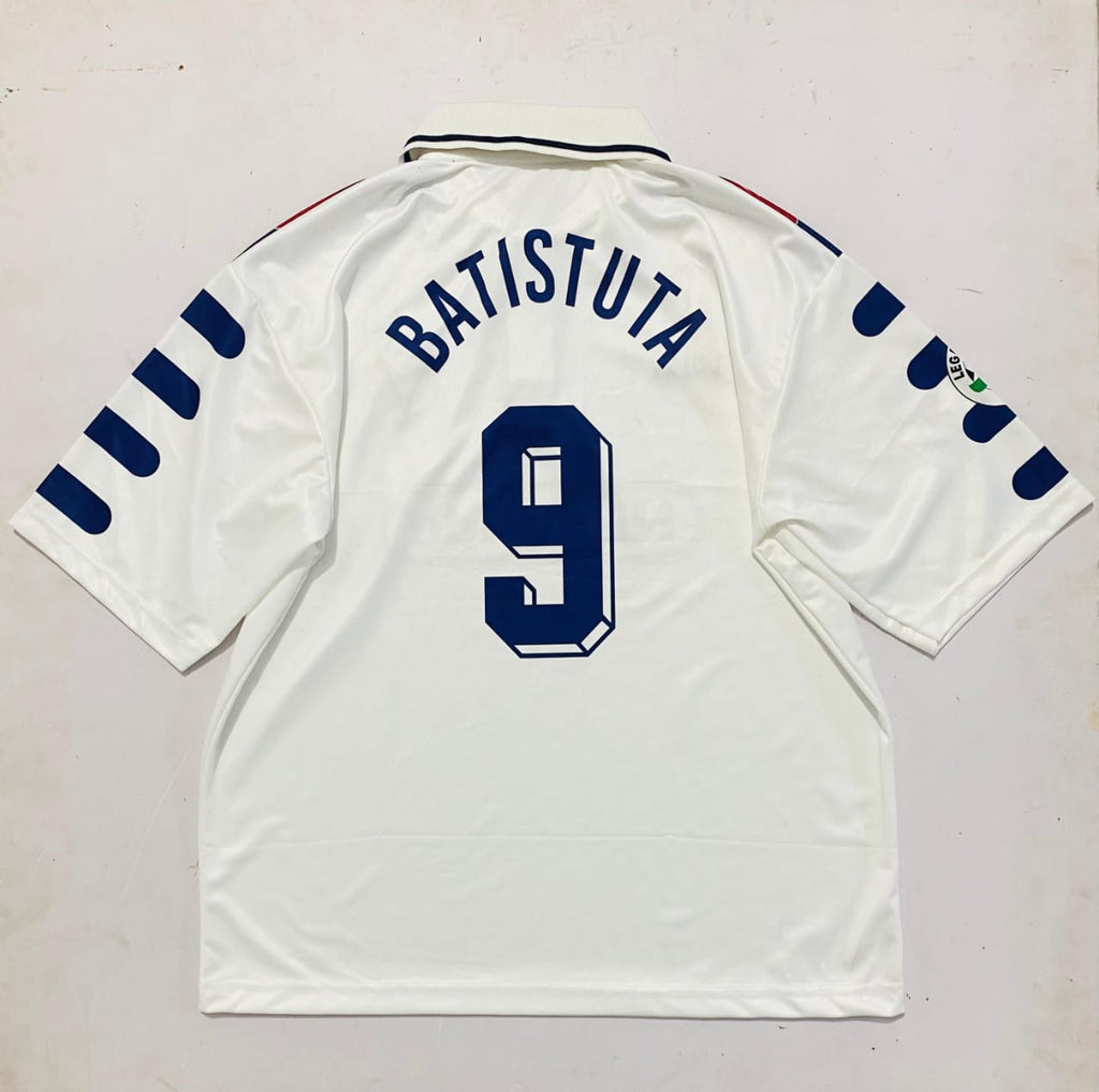 FLORENTINA 1998 - 1999 FIVE SLEEVE EMBROIDERY AWAY JERSEY BATISTUTA