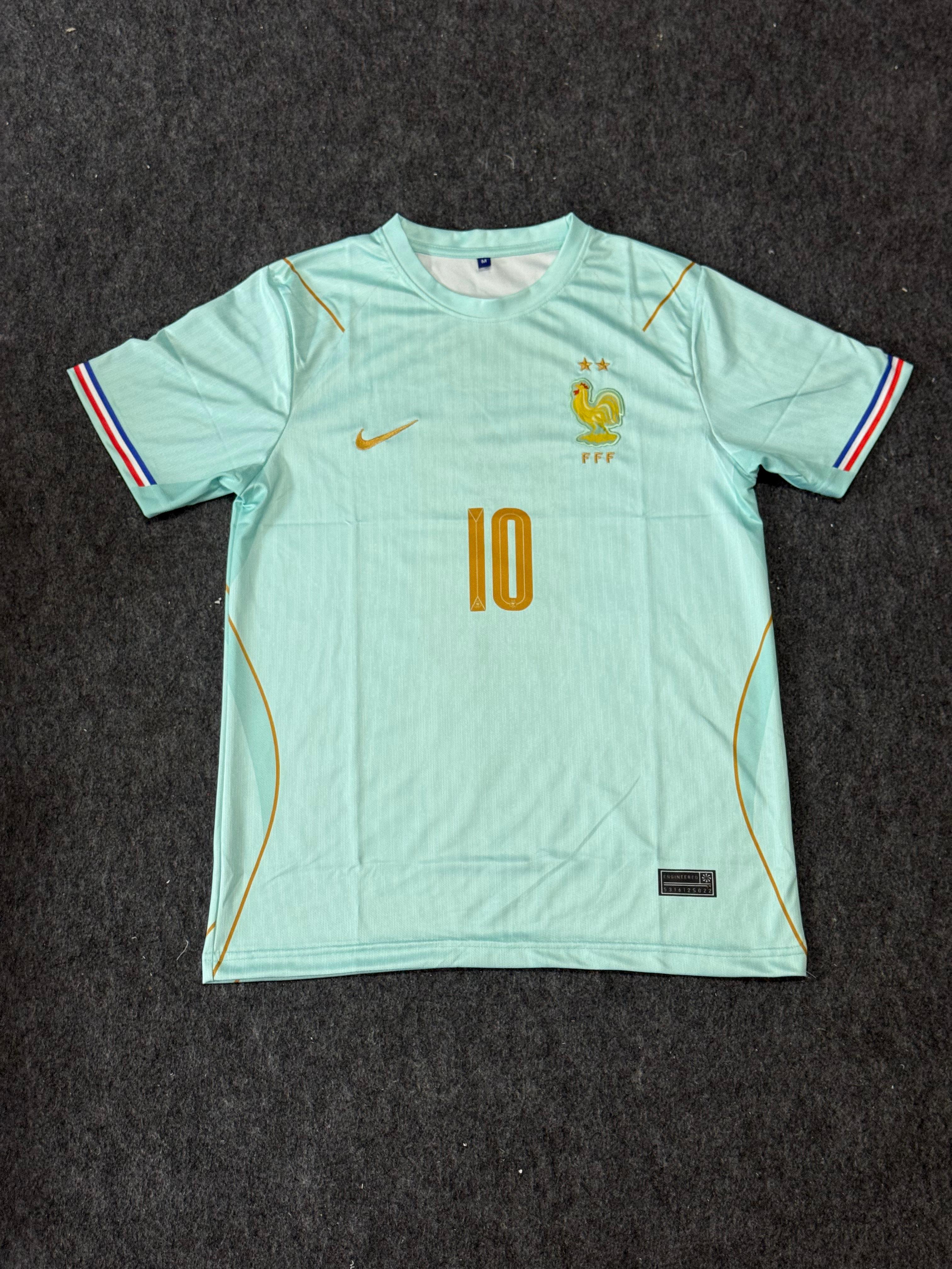 FRANCE 2026 WORLD CUP AWAY JERSEY SIGNATURE EMBROIDERY MBAPPE