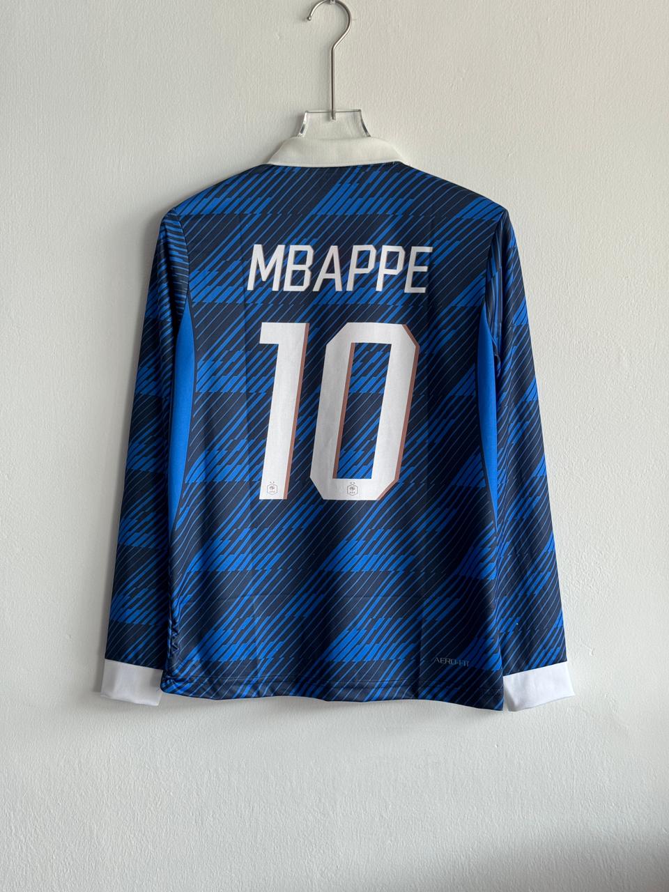 FRANCE 2026 HOME JERSEY COLLAR FULL SLEEVE EMBROIDERY MBAPPE