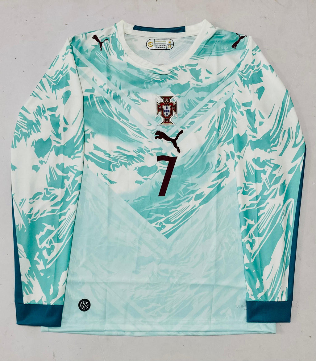 PORTUGAL 2026 AWAY JERSEY FULL SLEEVE PREMIUM EMBROIDERY RONALDO