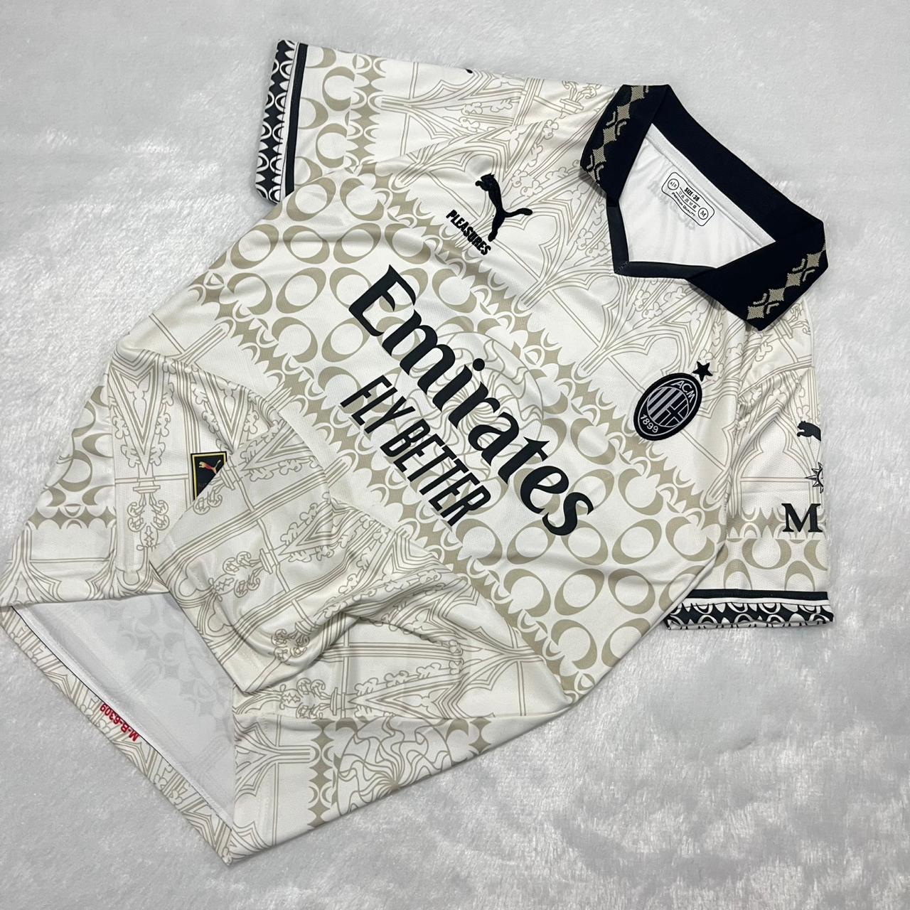 AC MILAN x PLEASURES FOURTH JERSEY COLLAR EMBROIDERY SIGNATURE PREMIUM KAKA