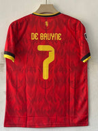 BELGIUM 2026 WORLD CUP HOME JERSEY EMBROIDERY DE BRUYNE