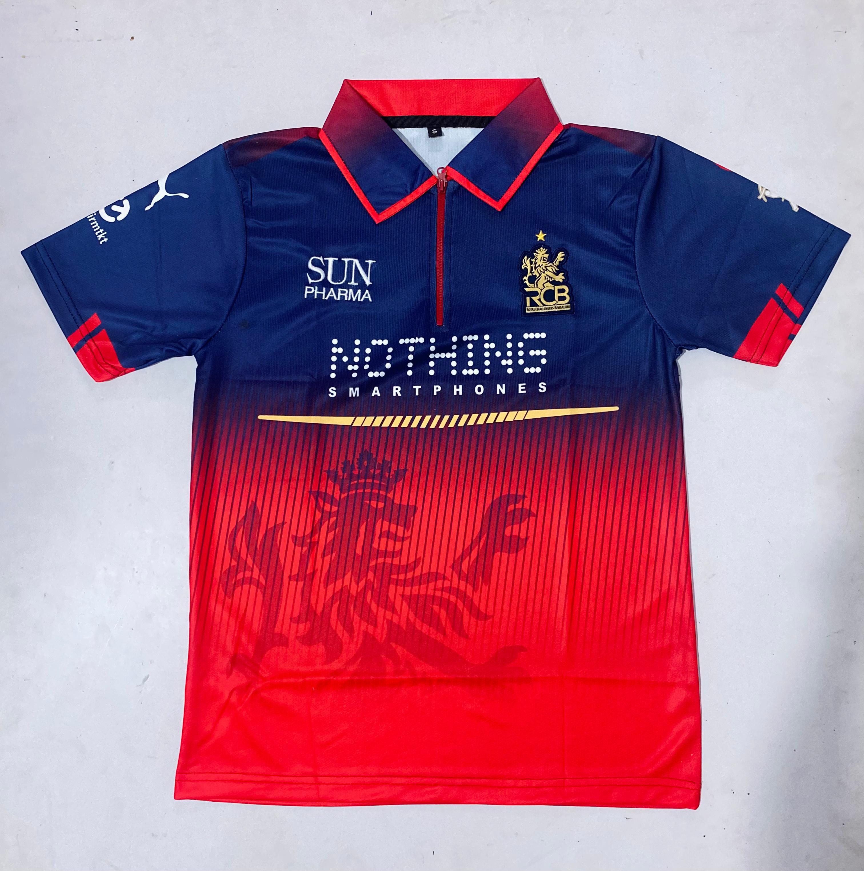 RCB 2026 ZIP COLLAR EMBROIDERY WITHOUT NAME