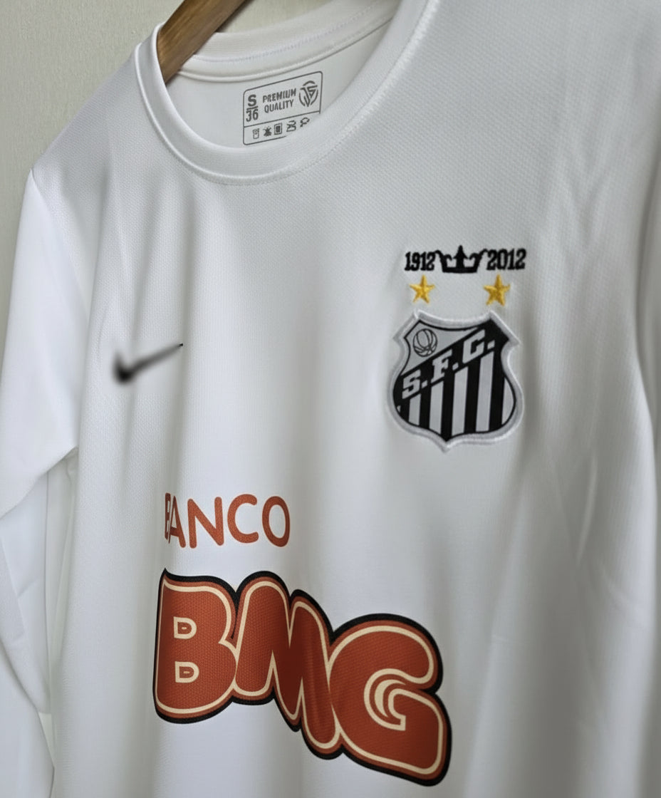 Santos 2011/2012 Full Sleeve Home Jersey Embroidery - Neymar