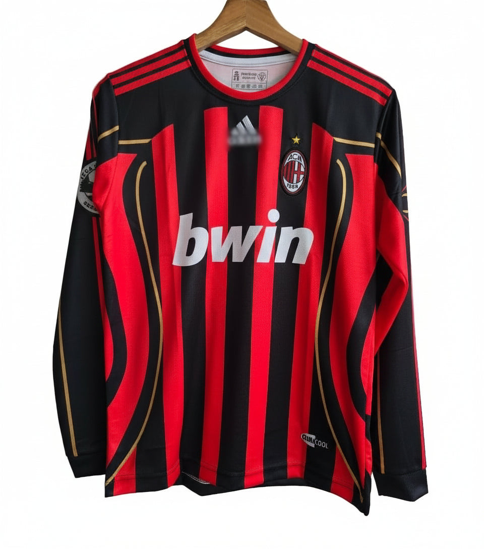 AC Milan 2006/2007 Full Sleeve Embroidery Home Jersey
