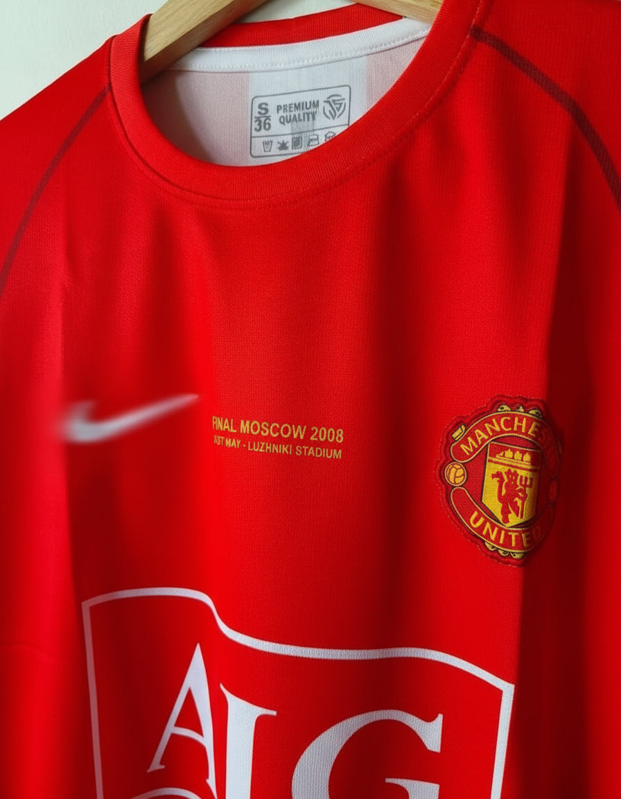 Manchester United 2007/2008 Full Sleeve Home Jersey