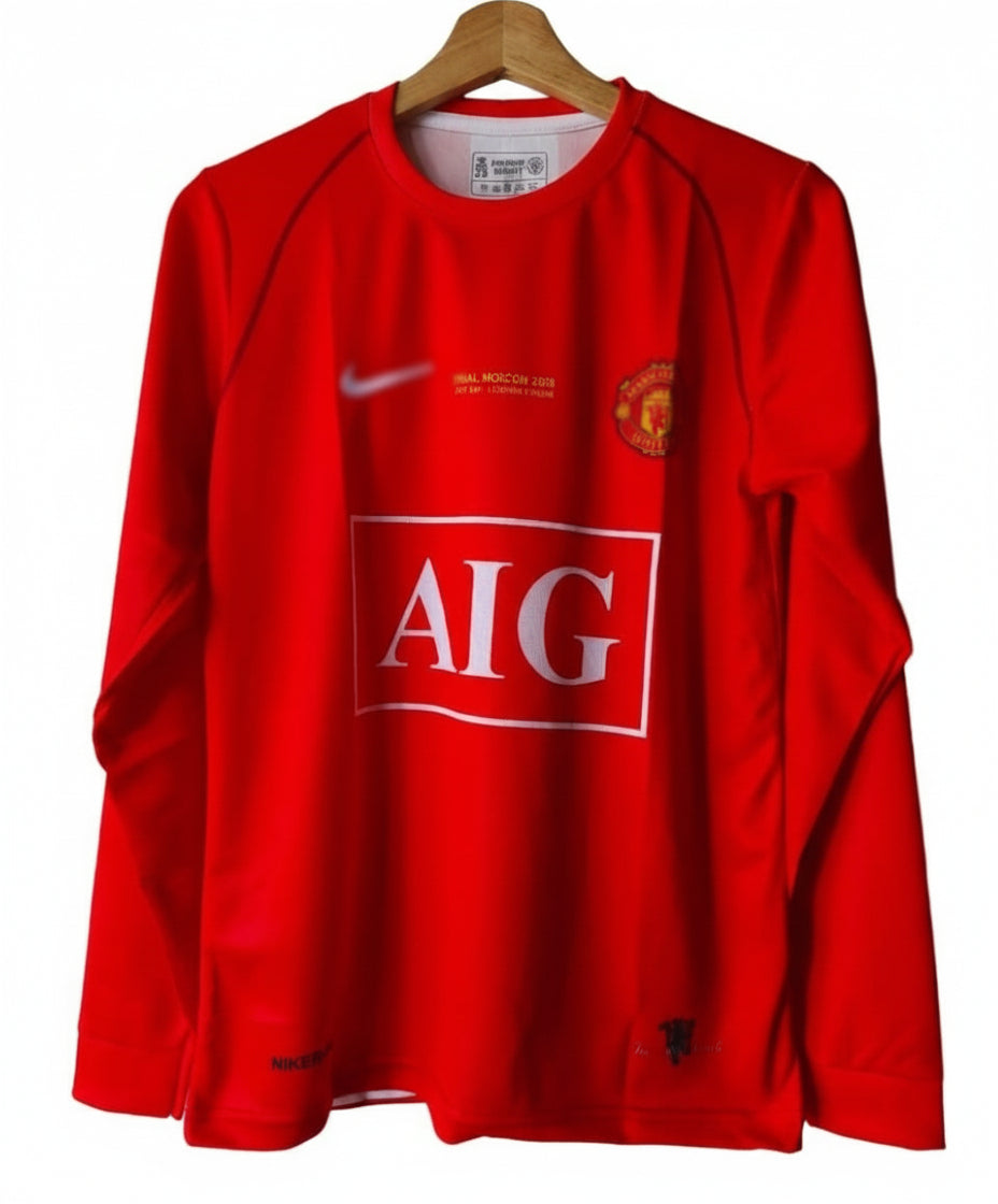 Manchester United 2007/2008 Full Sleeve Home Jersey