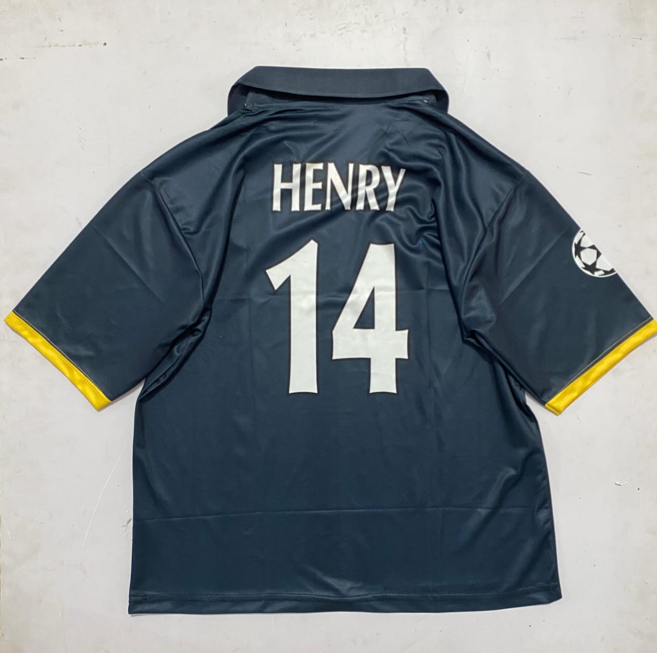 Arsenal 2000/2002 Five Sleeve Third Kit Embroidery Henry