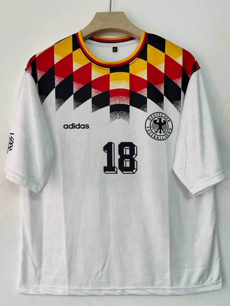 Germany 1994 Five Sleeve Home Jersey Klinsmann