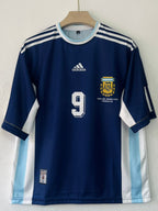 Argentina 1998 FIFA World Cup Five Sleeve Away Jersey Batistuta