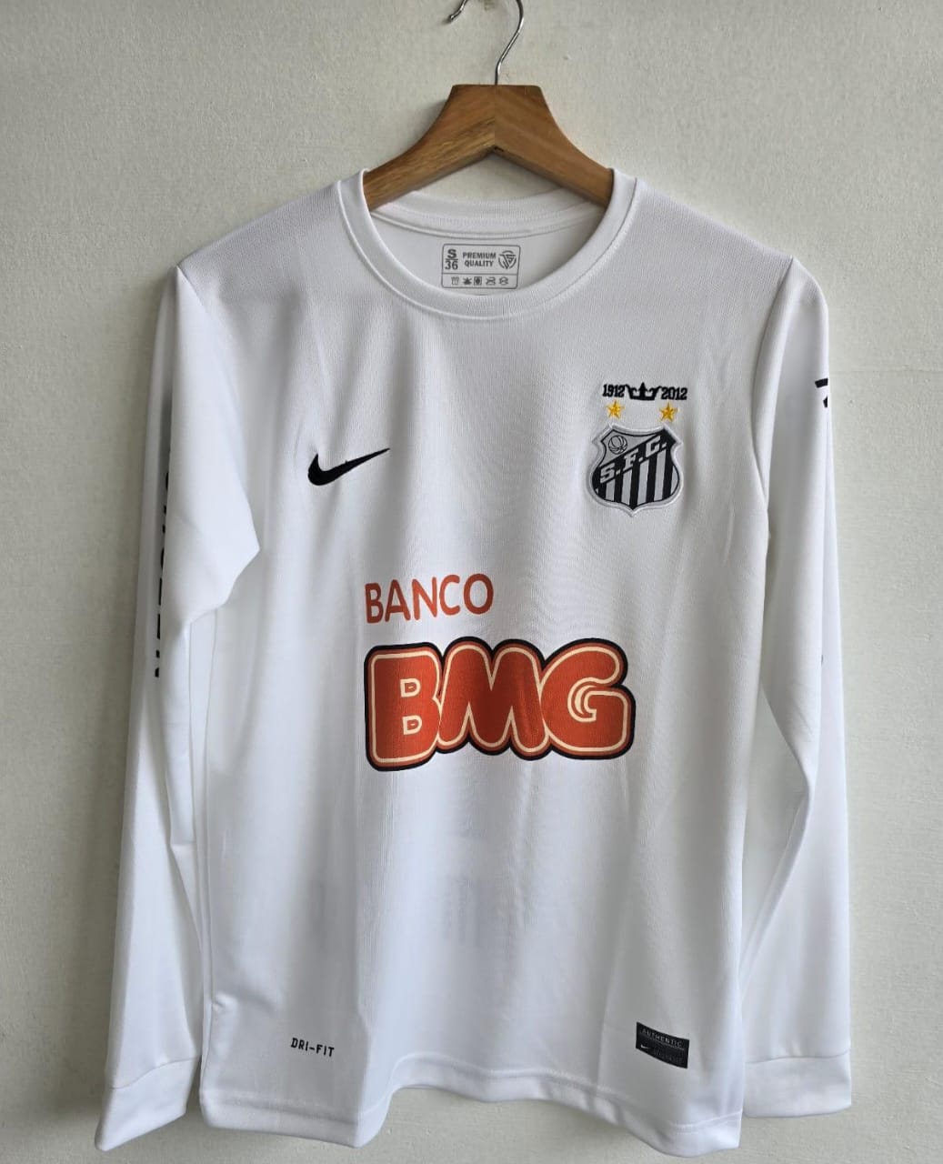 Santos 2011/2012 Full Sleeve Home Jersey Embroidery - Neymar